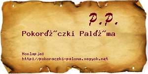 Pokoráczki Palóma névjegykártya
